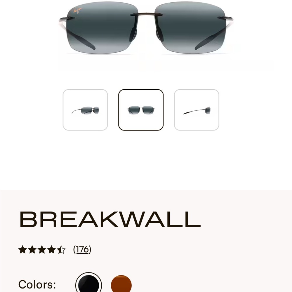 Maui Jim Brakewell frames in excellent used condition no damage